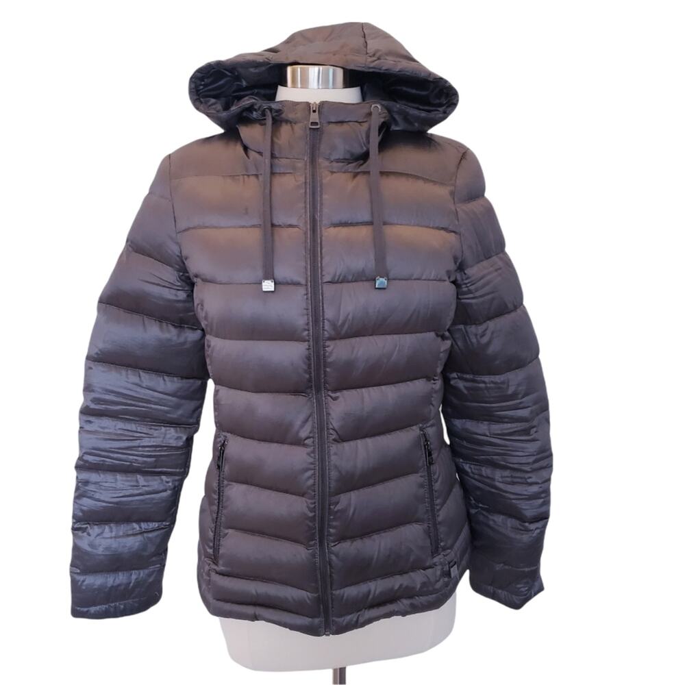 Andrew Marc Lightweight Packable Jacket Parka Purple Size Small